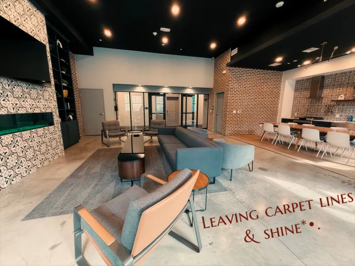 A cleaned commercial common area